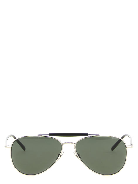 Saint Laurent Silver Acetate Sunglasses