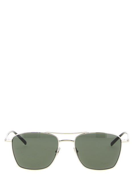 Saint Laurent Silver Acetate Sunglasses