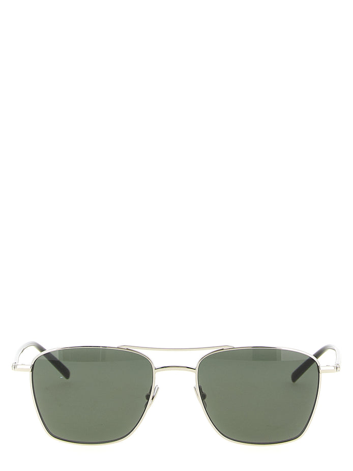 Saint Laurent Silver Acetate Sunglasses