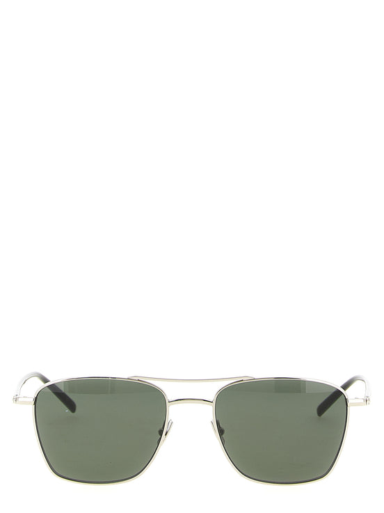 Saint Laurent Silver Acetate Sunglasses