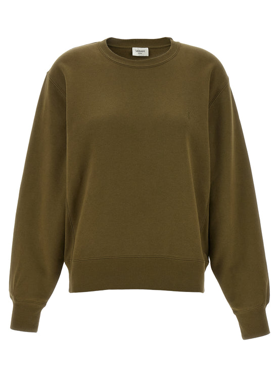 Saint Laurent Bicolor Cotton Sweatshirt