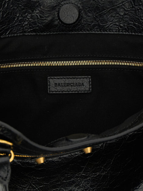 Balenciaga Black Lamb Leather Tote Bag