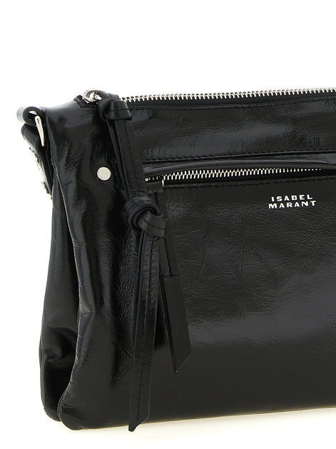 Isabel Marant Black Calfskin Crossbody Bag