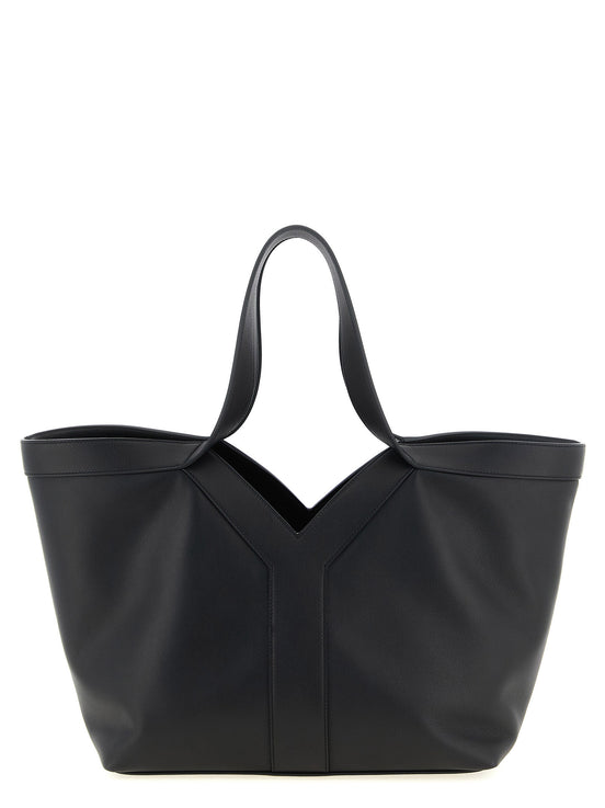 Saint Laurent Black Calfskin Tote Bag
