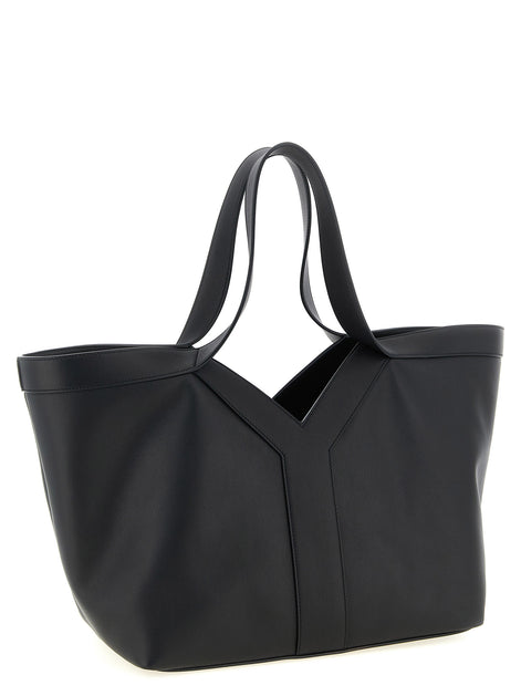 Saint Laurent Black Calfskin Tote Bag