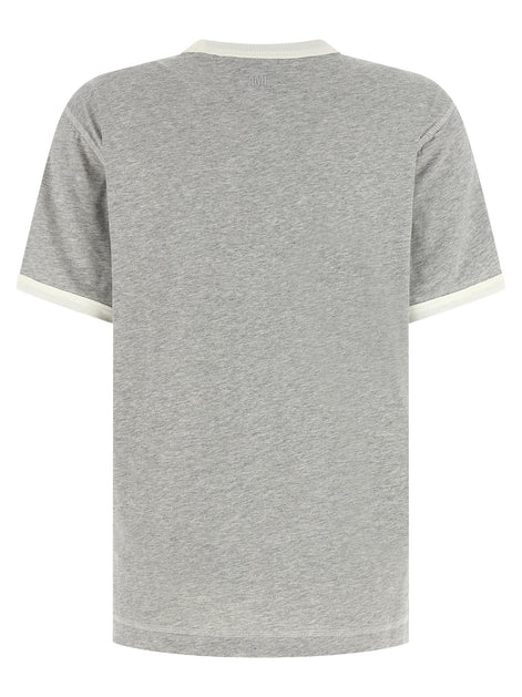 Ami Paris Gray Cotton T-Shirt