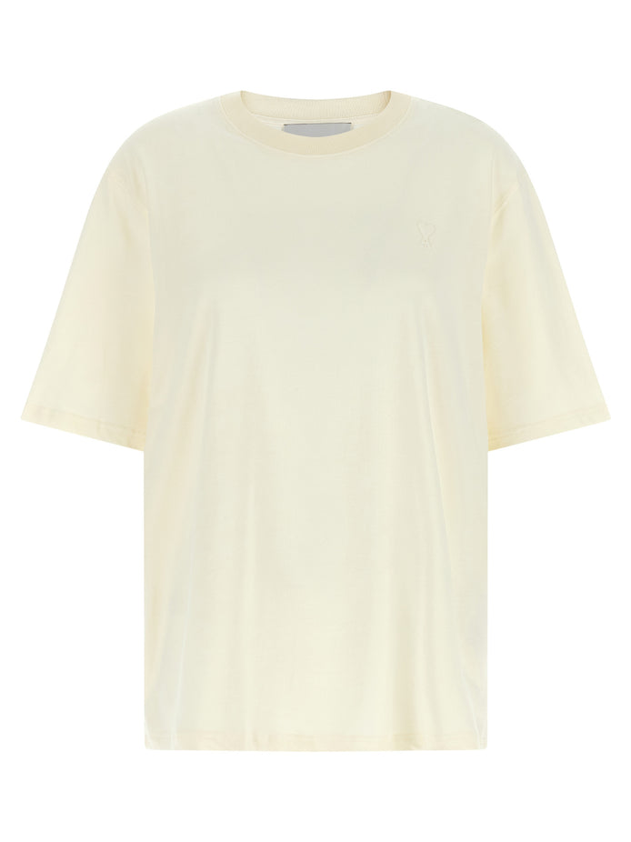 Ami Paris White Cotton T-Shirt