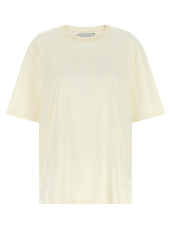 Ami Paris White Cotton T-Shirt