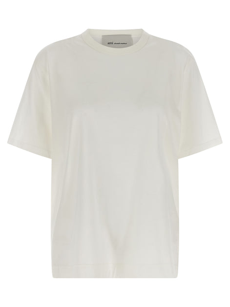 Ami Paris White Cotton T-Shirt