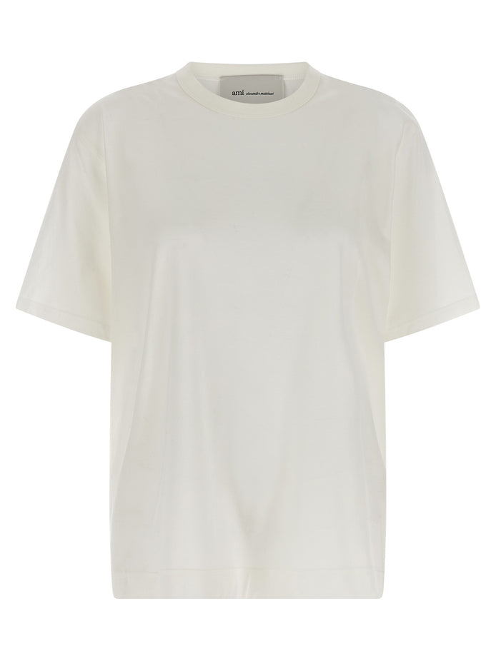 Ami Paris White Cotton T-Shirt