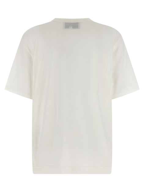 Ami Paris White Cotton T-Shirt