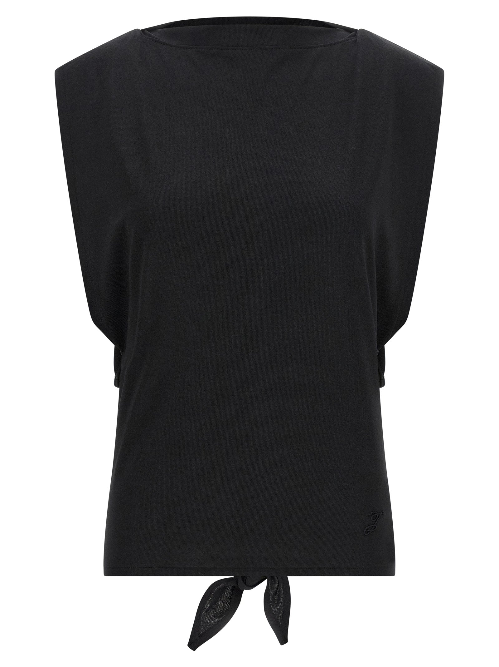 Jacquemus Black Paper Sleeveles T-Shirt