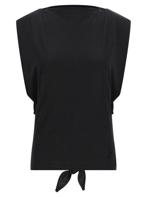 Jacquemus Black Paper Sleeveles T-Shirt