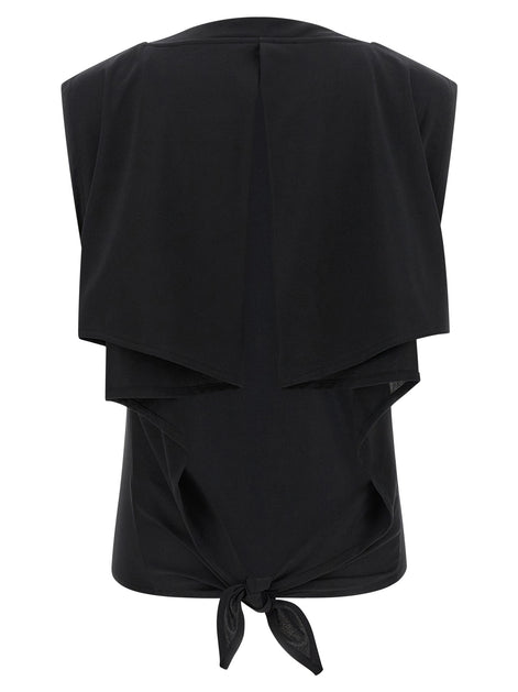 Jacquemus Black Paper Sleeveles T-Shirt