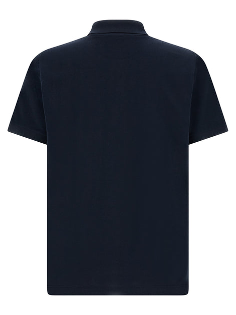 Fendi Blue Cotton Polo Shirt