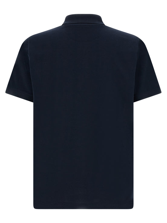 Fendi Blue Cotton Polo Shirt