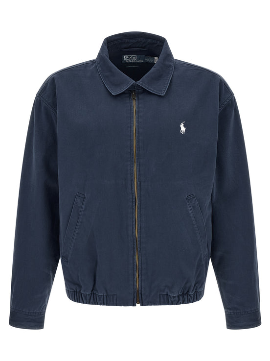 Polo Ralph Lauren Blue Cotton Full-Length Jacket