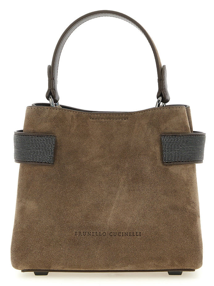Brunello Cucinelli Brown Calfskin Handbag