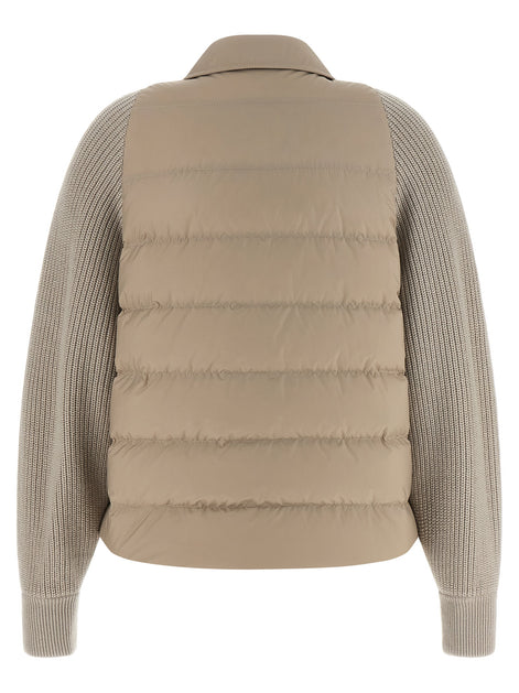 Brunello Cucinelli Beige Polyester Shell Jacket