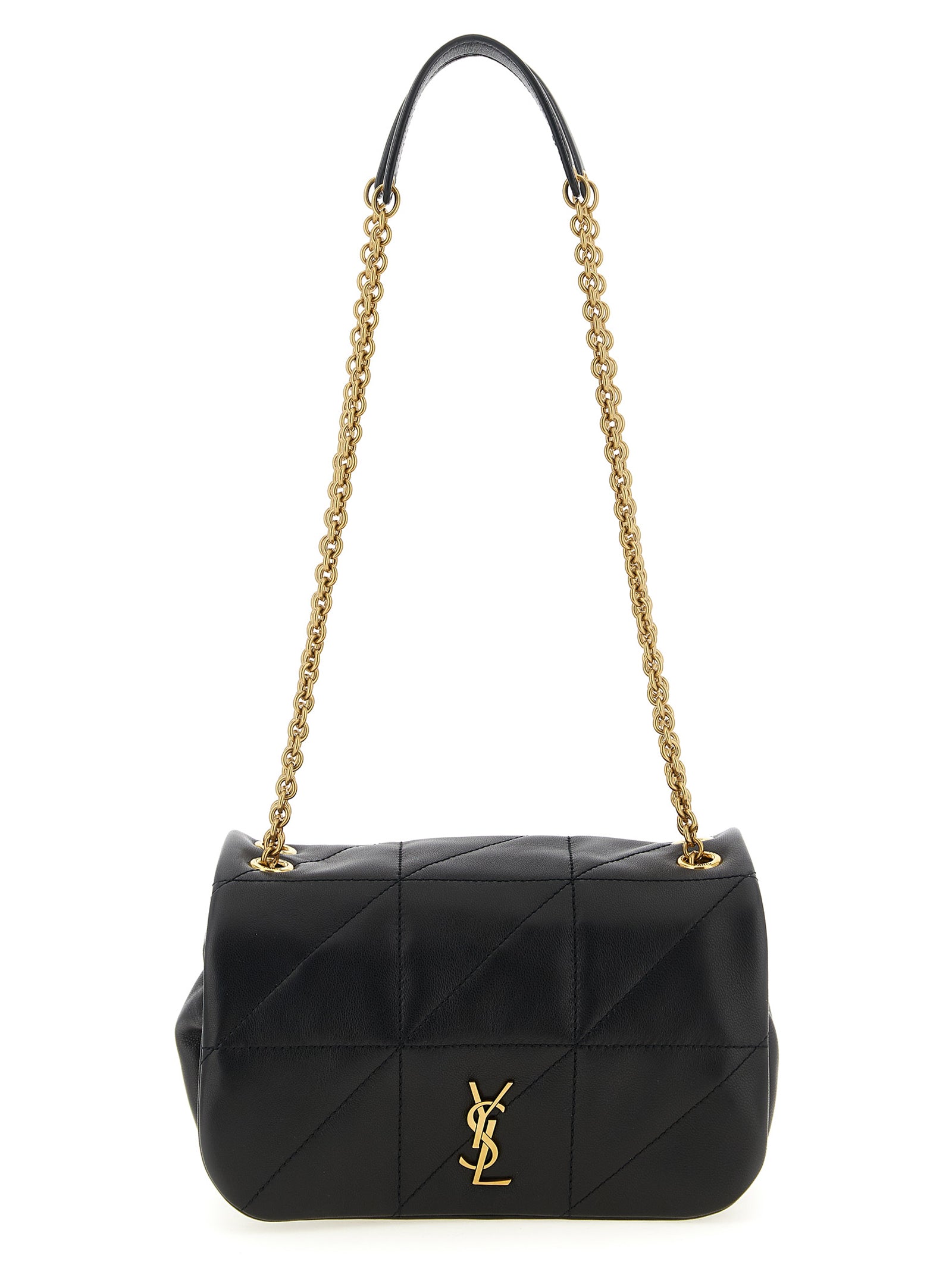 Saint Laurent Jamie mini Black Lamb Leather Shoulder Bag