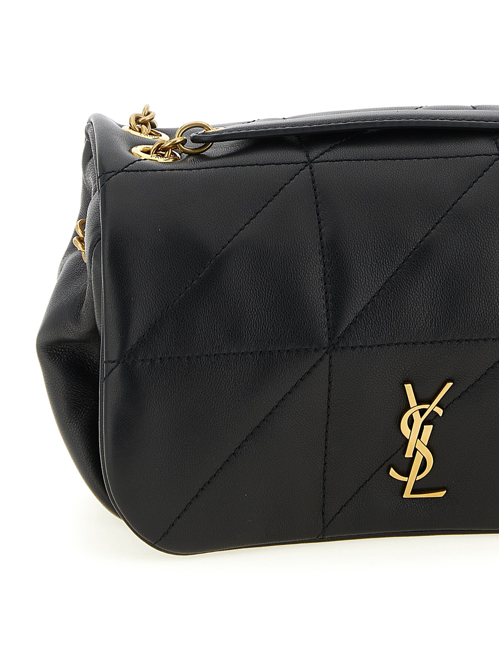 Saint Laurent Jamie mini Black Lamb Leather Shoulder Bag