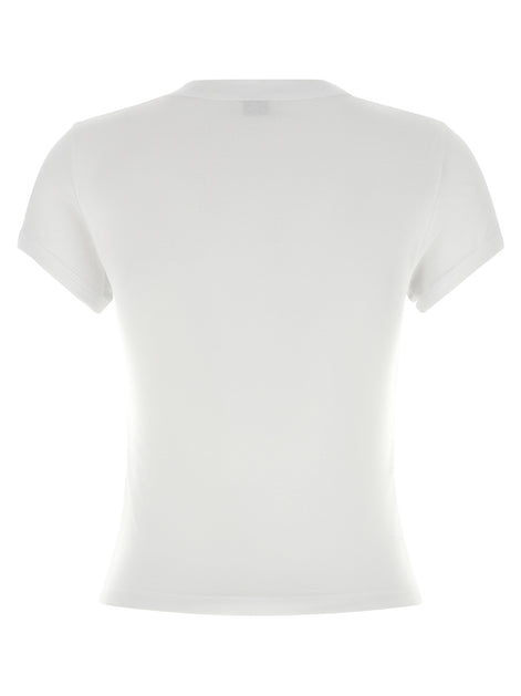 Saint Laurent White Cotton T-Shirt