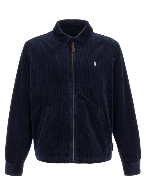 Polo Ralph Lauren Blue Cotton Full-Length Jacket