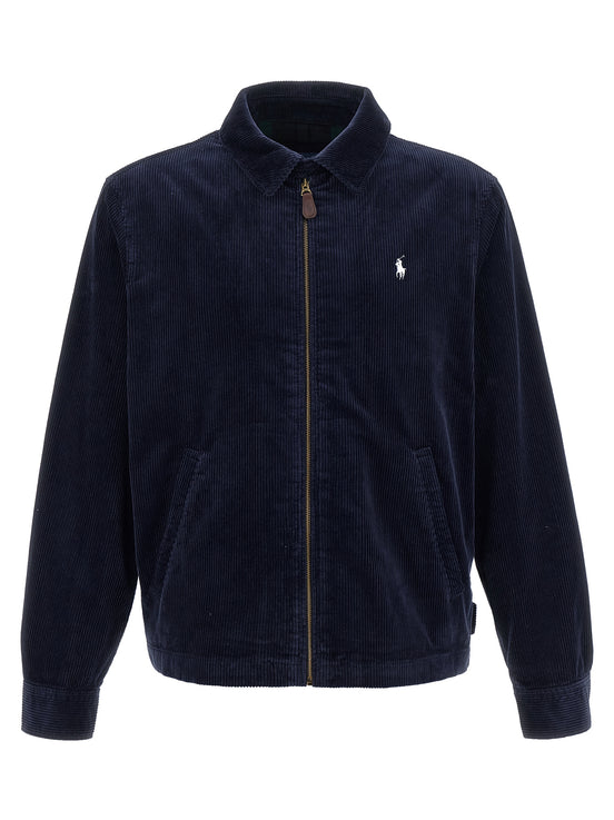 Polo Ralph Lauren Blue Cotton Full-Length Jacket