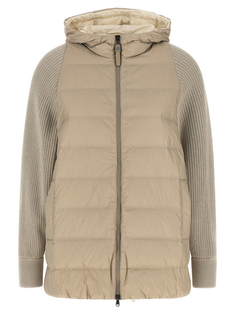 Brunello Cucinelli Beige Polyester Full-Length Jacket