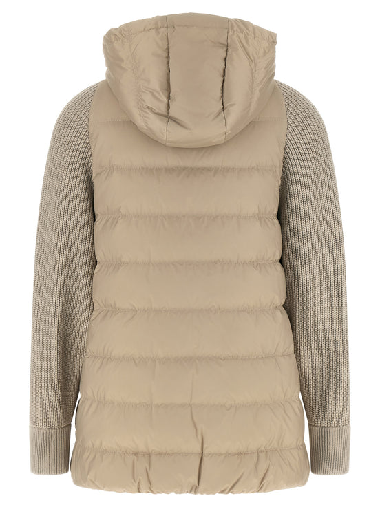 Brunello Cucinelli Beige Polyester Full-Length Jacket