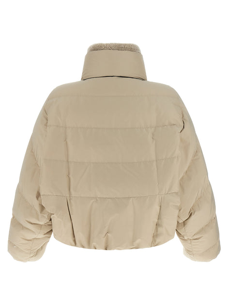 Brunello Cucinelli Beige Cotton Full-Length Jacket