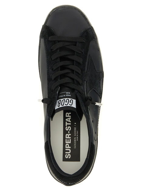 Golden Goose Black Cowhide Low Top Sneakers