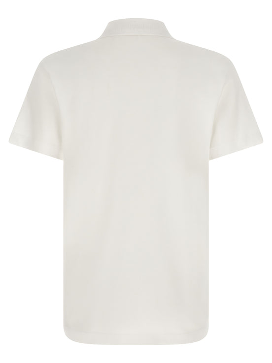 Versace White Cotton Polo Shirt