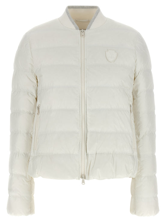 Brunello Cucinelli White Polyester Full-Length Jacket