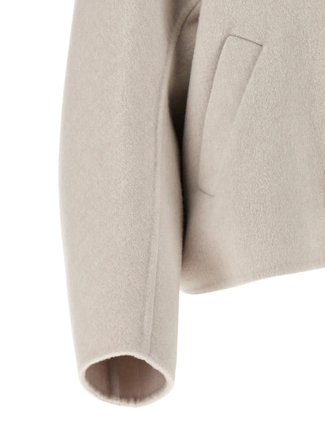 Brunello Cucinelli Gray Virgin Wool Coat