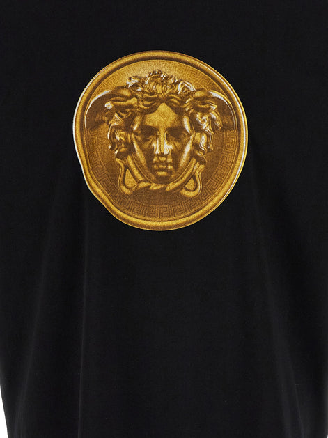Versace Black Cotton T-Shirt