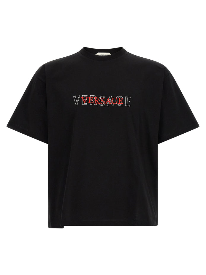 Versace Black Cotton T-Shirt