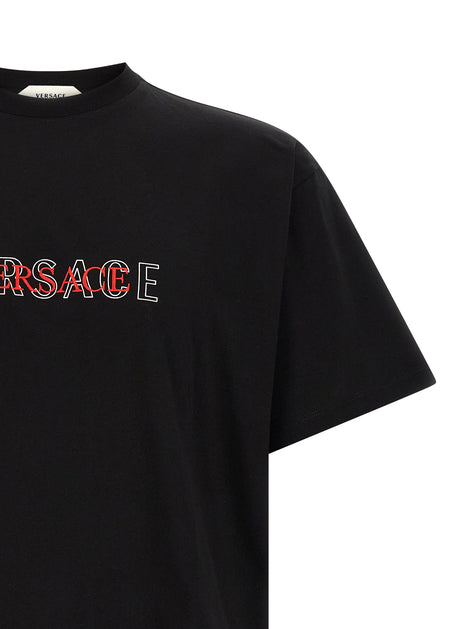 Versace Black Cotton T-Shirt