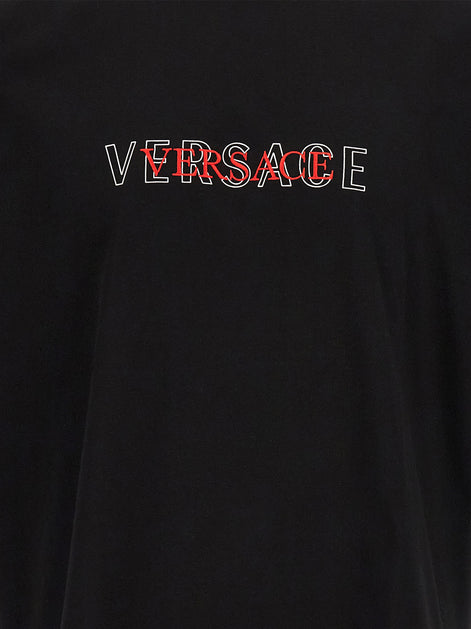 Versace Black Cotton T-Shirt
