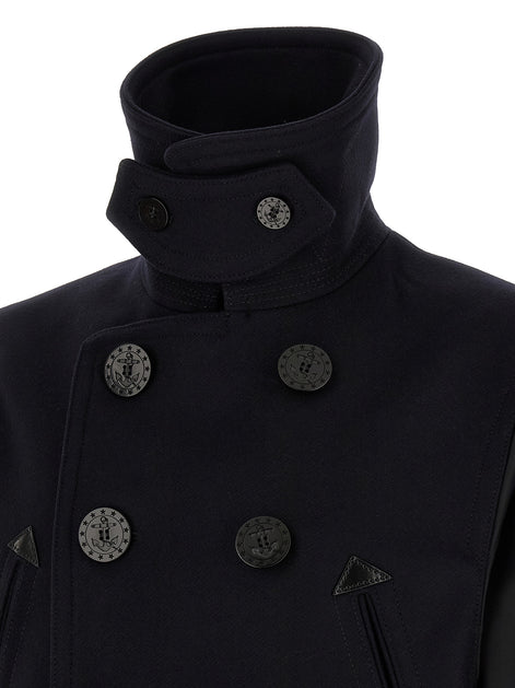 Dsquared² Blue Wool Coat