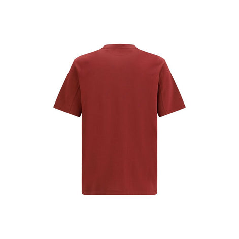 Brunello Cucinelli Bordeaux Cotton T-Shirt