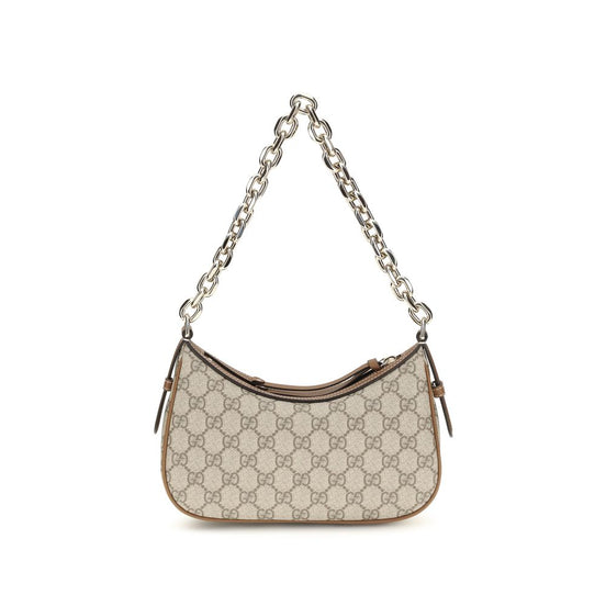 Gucci small GG Emblem Beige Fabric Handbag