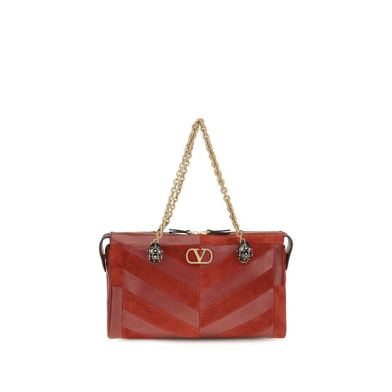 Valentino Garavani Panthea medium Red Leather Shoulder Bag