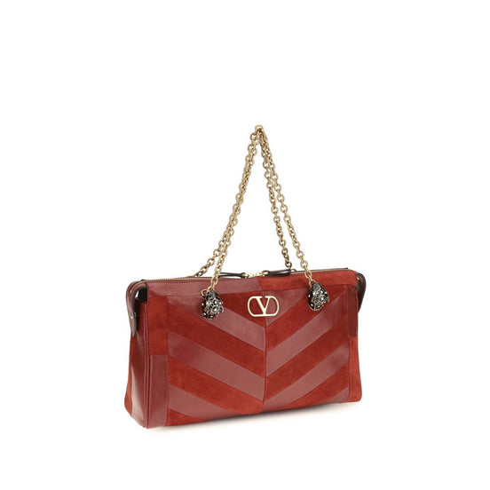 Valentino Garavani Panthea medium Red Leather Shoulder Bag