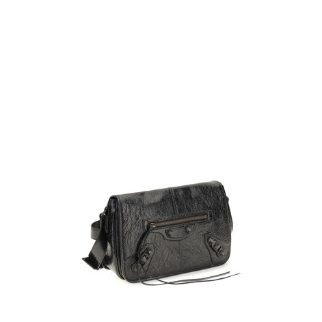Balenciaga Black Lamb Ovis Aries Aries Shoulder Bag