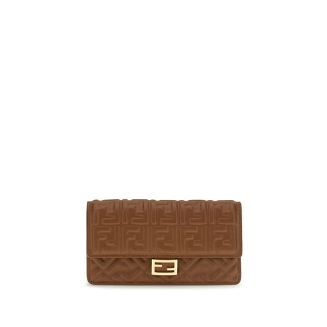 Fendi Brown Calf Leather Bos Taurus Wallet