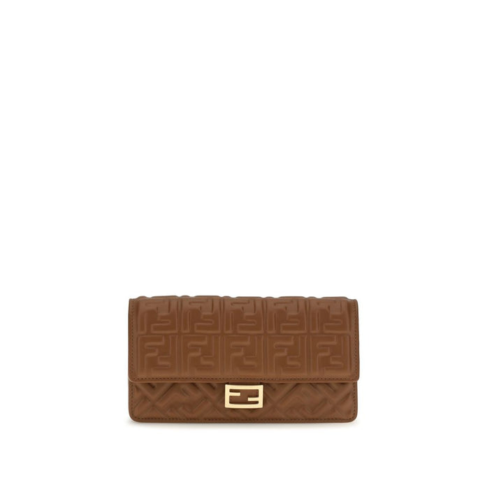 Fendi Brown Calf Leather Bos Taurus Wallet
