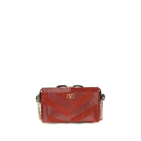 Valentino Garavani Panthea Red Leather Shoulder Bag