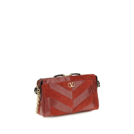 Valentino Garavani Panthea Red Leather Shoulder Bag