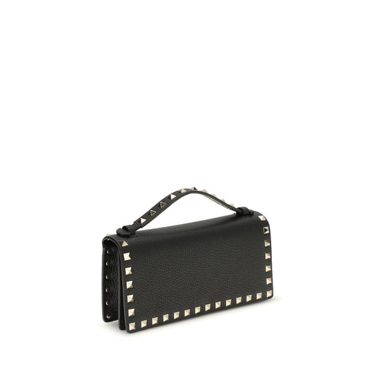 Valentino Garavani Rockstud Black Leather Wallet